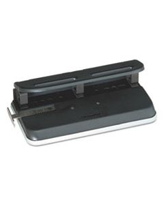 SWI74150 24-SHEET EASY TOUCH TWO-TO-SEVEN-HOLE PRECISION-PIN PUNCH, 9/32" HOLES, BLACK