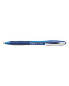 BICVCG11BE ATLANTIS RETRACTABLE BALLPOINT PEN, MEDIUM 1MM, BLUE INK/BARREL, DOZEN