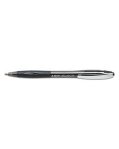 BICVCG11BK ATLANTIS RETRACTABLE BALLPOINT PEN, MEDIUM 1MM, BLACK INK/BARREL, DOZEN