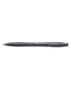 BICVSG11BK ATLANTIS STICK BALLPOINT PEN, MEDIUM 1MM, BLACK INK/BARREL, DOZEN