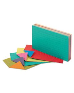 OXF04736 EXTREME INDEX CARDS, 3 X 5, VIVID ASSORTED, 100/PACK