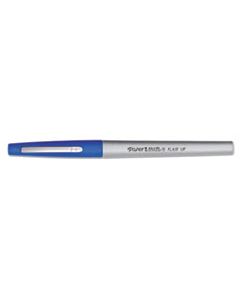 PAP8310152 FLAIR FELT TIP STICK POROUS POINT MARKER PEN, 0.4MM, BLUE INK/BARREL, DOZEN