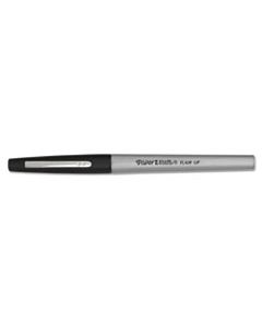 PAP8330152 FLAIR FELT TIP STICK POROUS POINT MARKER PEN, 0.4MM, BLACK INK/BARREL, DOZEN