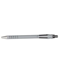 PAP9580131 FLEXGRIP ULTRA RETRACTABLE BALLPOINT PEN, 0.8MM, BLACK INK, GRAY/BLACK BARREL, DOZEN