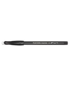 PAP3930158 ERASER MATE STICK BALLPOINT PEN, MEDIUM 1MM, BLACK INK/BARREL, DOZEN