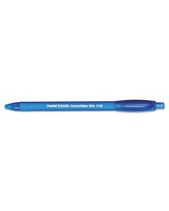 PAP6310187 COMFORTMATE ULTRA RETRACTABLE BALLPOINT PEN, 1MM, BLUE INK/BARREL, DOZEN