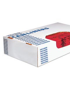 HERA6043PRR HEALTHCARE BIOHAZARD PRINTED CAN LINERS, 30 GAL, 1.3 MIL, 30" X 43", RED, 200/CARTON