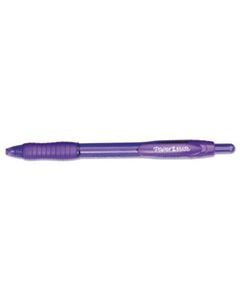 PAP35830 PROFILE RETRACTABLE BALLPOINT PEN, BOLD 1.4MM, PURPLE INK/BARREL, DOZEN