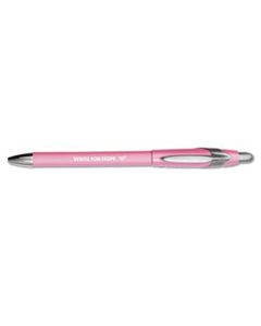 PAP70672 FLEXGRIP ELITE WRITE FOR HOPE RETRACTABLE BALLPOINT PEN, 1MM, BLACK INK/PACK BARREL, DOZEN