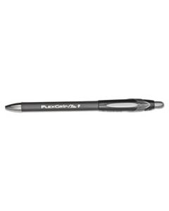 PAP85582 FLEXGRIP ELITE RETRACTABLE BALLPOINT PEN, 0.8MM, BLACK INK/BARREL, DOZEN