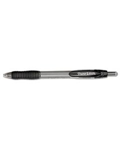 PAP89465 PROFILE RETRACTABLE BALLPOINT PEN, BOLD 1.4MM, BLACK INK/BARREL, DOZEN