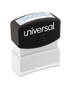 UNV10157 MESSAGE STAMP, SCANNED, PRE-INKED ONE-COLOR, BLUE