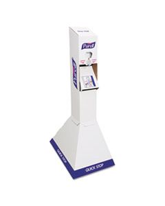 GOJ2156DS QUICK FLOOR STAND KIT WITH TWO LEMON SCENTED REFILLS, WHITE/BLUE, 29 X 29 X 52