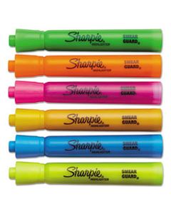 SAN25876PP TANK STYLE HIGHLIGHTERS, CHISEL TIP, ASSORTED COLORS, 6/SET