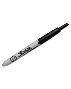 SAN1735790 RETRACTABLE PERMANENT MARKER, EXTRA-FINE NEEDLE TIP, BLACK