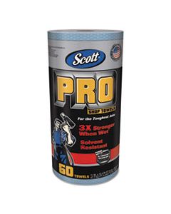 KCC32992 PRO SHOP TOWELS, HEAVY DUTY, 1-PLY, BLUE, 10 2/5" X 11", 12 ROLLS/CARTON