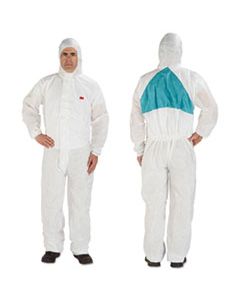 MMM4520BLKXXL DISPOSABLE PROTECTIVE COVERALLS, WHITE, XX-LARGE, 25/CARTON