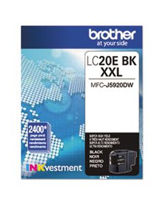 BRTLC20EBK LC20EBK INKVESTMENT SUPER HIGH-YIELD INK, 2400 PAGE-YIELD, BLACK