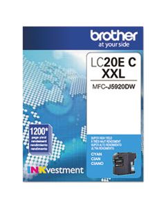 BRTLC20EC LC20EC INKVESTMENT SUPER HIGH-YIELD INK, 1200 PAGE-YIELD, CYAN