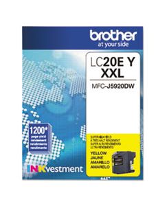 BRTLC20EY LC20EY INKVESTMENT SUPER HIGH-YIELD INK, 1200 PAGE-YIELD, YELLOW