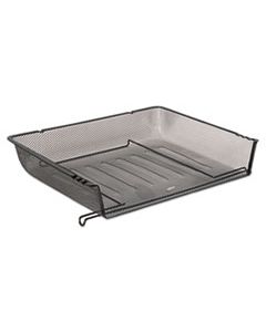 ROL62555 MESH STACKING SIDE LOAD TRAY, 1 SECTION, LETTER SIZE FILES, 14.25" X 10.13" X 2.75", BLACK