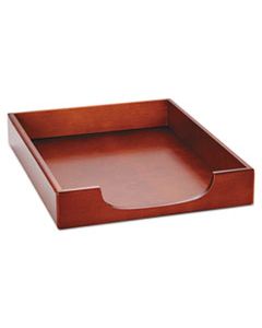 ROL23350 WOOD TONES DESK TRAY, 1 SECTION, LETTER SIZE FILES, 8.5" X 11", MAHOGANY