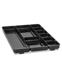 RUB45706 REGENERATION NINE-SECTION DRAWER ORGANIZER, PLASTIC, BLACK