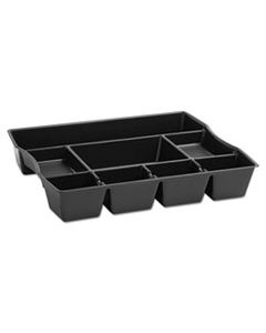 RUB21864 NINE-COMPARTMENT DEEP DRAWER ORGANIZER, PLASTIC, 14 7/8 X 11 7/8 X 2 1/2, BLACK