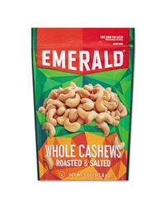 DFD93364 ROASTED AND SALTED CASHEW NUTS, 5 OZ PACK, 6/CARTON