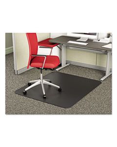 DEFCM14142BLK SUPERMAT FREQUENT USE CHAIR MAT FOR MEDIUM PILE CARPET, 36 X 48, RECTANGULAR, BLACK