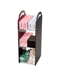 VRTVFCT18 COMPACT CONDIMENT ORGANIZER, 6 1/8W X 8D X 18H, BLACK