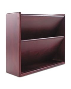 CVR09623 HARDWOOD DOUBLE WALL FILE, LETTER, TWO POCKET, MAHOGANY