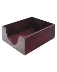 CVR08223 DOUBLE-DEEP HARDWOOD STACKABLE DESK TRAYS, 1 SECTION, LEGAL SIZE FILES, 10.13" X 12.63" X 5", MAHOGANY