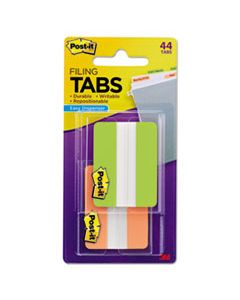 MMM6862GO 2" AND 3" TABS, 1/5-CUT TABS, ASSORTED COLORS, 2" WIDE, 44/PACK