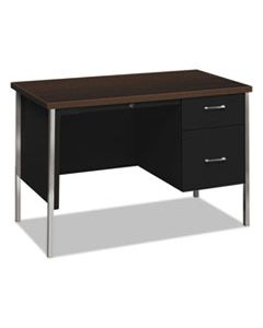 HON34002RMOP 34000 SERIES RIGHT PEDESTAL DESK, 45.25W X 24D X 29.5H, MOCHA/BLACK