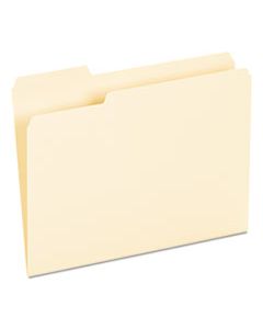 UNV12213 INTERIOR FILE FOLDERS, 1/3-CUT TABS, LETTER SIZE, MANILA, 100/BOX