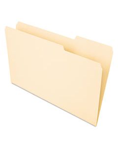 UNV15213 INTERIOR FILE FOLDERS, 1/3-CUT TABS, LEGAL SIZE, MANILA, 100/BOX