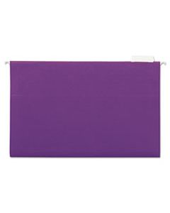 UNV14220 DELUXE BRIGHT COLOR HANGING FILE FOLDERS, LEGAL SIZE, 1/5-CUT TAB, VIOLET, 25/BOX