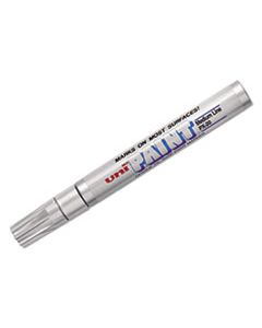 SAN63614 PERMANENT MARKER, MEDIUM BULLET TIP, METALLIC SILVER