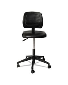 ALECS616 ALERA WL SERIES WORKBENCH STOOL, 25" SEAT HEIGHT, SUPPORTS UP TO 250 LBS., BLACK SEAT/BLACK BACK, BLACK BASE