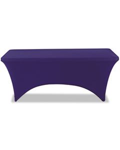 ICE16526 STRETCH-FABRIC TABLE COVER, POLYESTER/SPANDEX, 30" X 72", BLUE