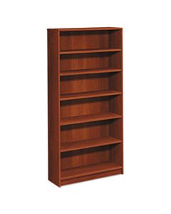 HON1876CO 1870 SERIES BOOKCASE, SIX SHELF, 36W X 11 1/2D X 72 5/8H, COGNAC