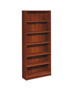 HON1877CO 1870 SERIES BOOKCASE, SIX SHELF, 36W X 11 1/2D X 84H, COGNAC