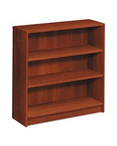 HON1872CO 1870 SERIES BOOKCASE, THREE SHELF, 36W X 11 1/2D X 36 1/8H, COGNAC