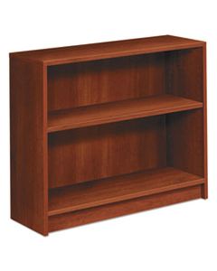 HON1871CO 1870 SERIES BOOKCASE, TWO SHELF, 36W X 11 1/2D X 29 7/8H, COGNAC