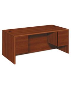 HON10791CO 10700 SERIES DESK, 3/4 HEIGHT DOUBLE PEDESTALS, 72W X 36D X 29.5H, COGNAC