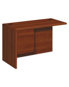 HON10716LCO 10700 "L" WORKSTATION RETURN, LEFT 3/4 PEDESTAL, 48W X 24D X 29 1/2H, COGNAC