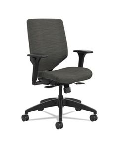 HONSVU1ACLC10TK SOLVE SERIES UPHOLSTERED BACK TASK CHAIR, SUPPORTS UP TO 300 LBS., INK SEAT/INK BACK, BLACK BASE
