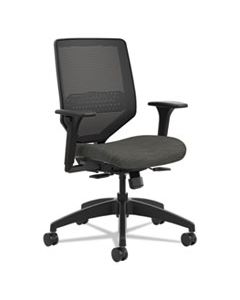 HONSVM1ALC10TK SOLVE SERIES MESH BACK TASK CHAIR, SUPPORTS UP TO 300 LBS., INK SEAT, BLACK BACK, BLACK BASE