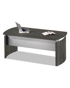 MLNMNDT72LGS MEDINA SERIES LAMINATE CURVED DESK TOP, 72W X 36D X 29.5H, GRAY STEEL